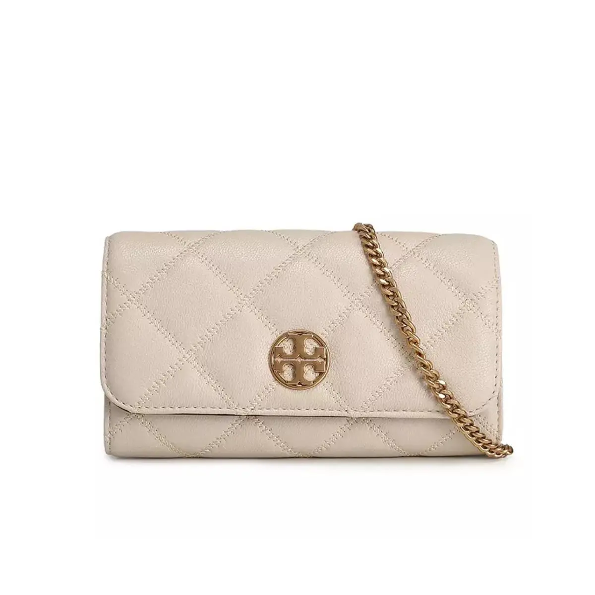 Tory Burch Women`s Willa Small Chain Leather Wallet Crossbody Bag 150076