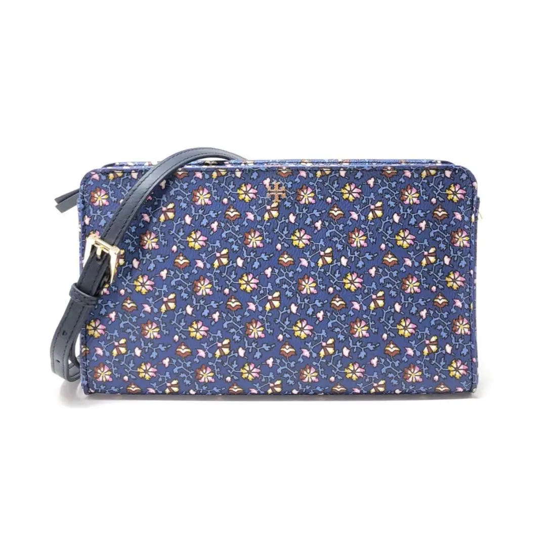 Women`s Kerrington Small Crossbody Bag Blue Wild Pancy - 50716 by Tory Burch