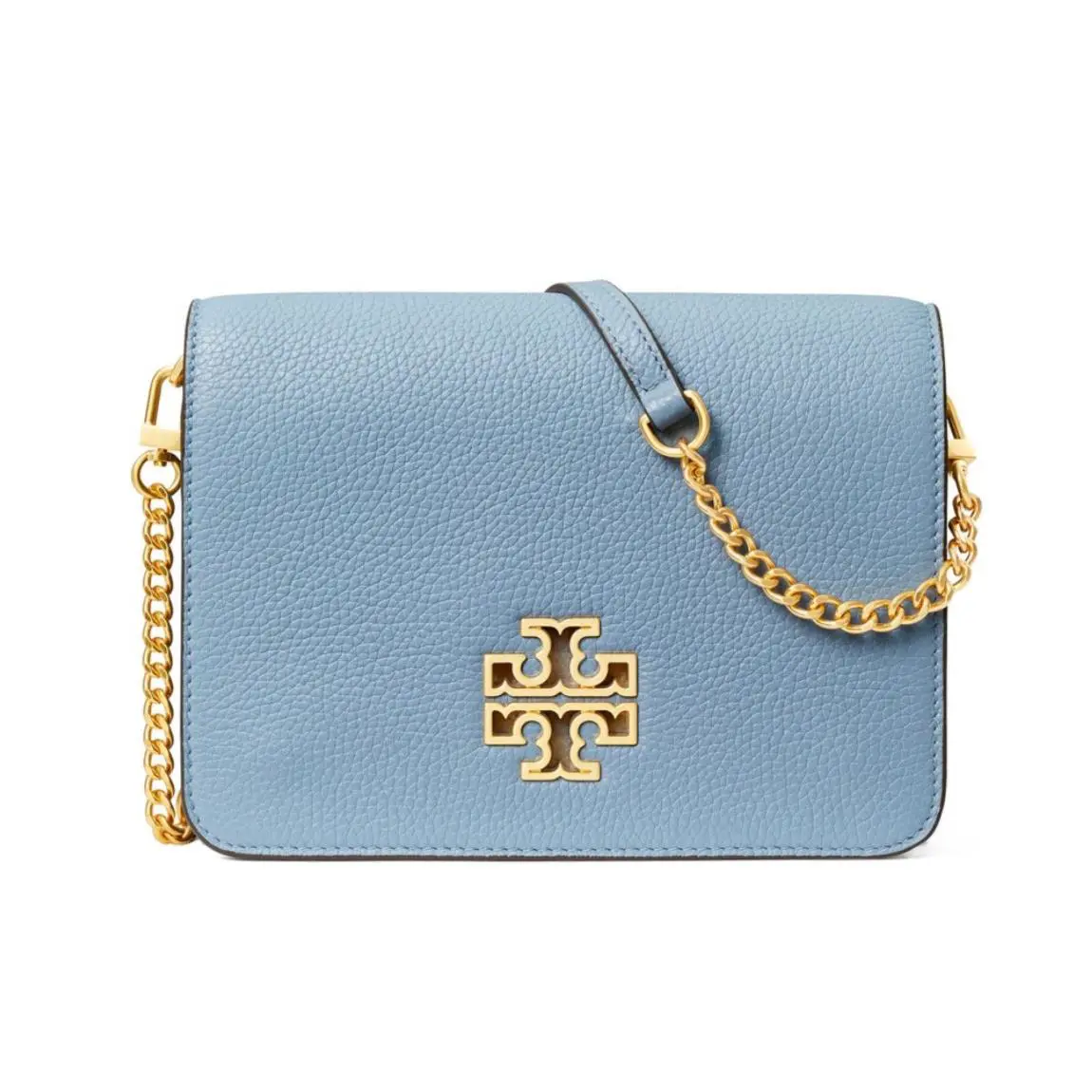 Women`s Britten Combo Crossbody Bag Blue Cloud - 67293 by Tory Burch
