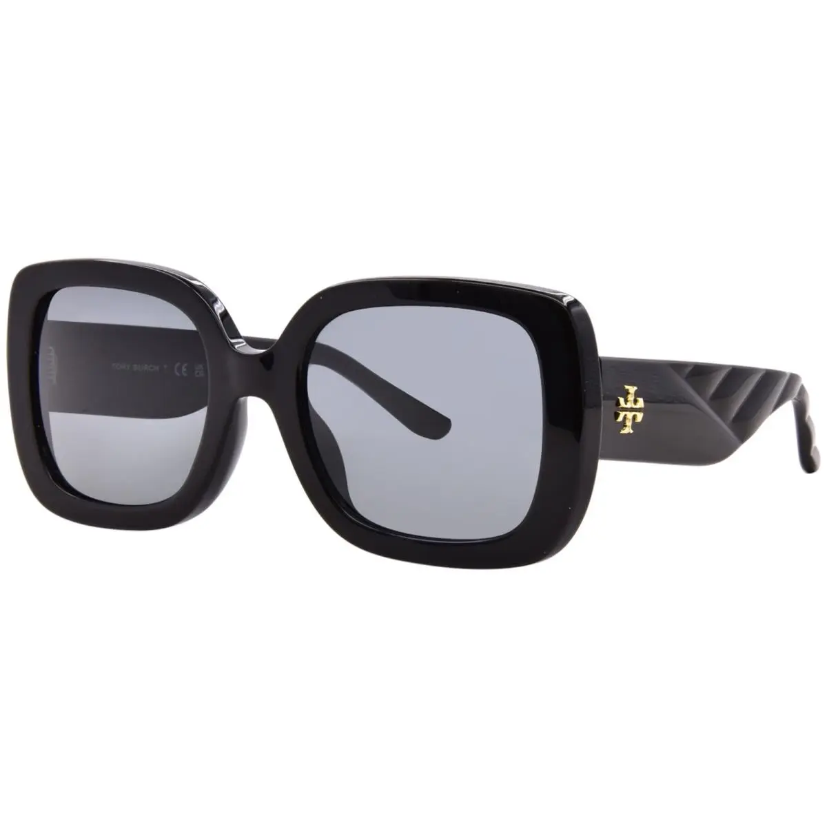 Tory Burch TY7179U 170987 Sunglasses Women`s Black/solid Grey Lenses 54mm