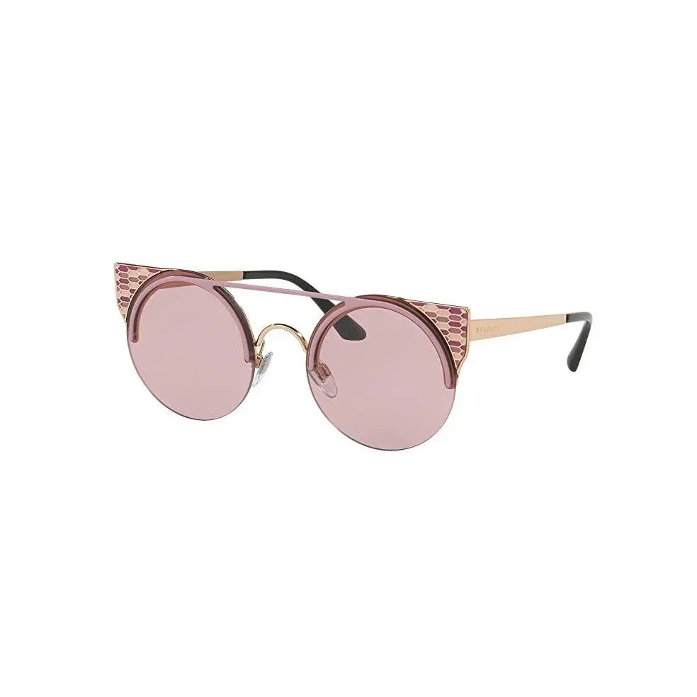 Bvlgari BV6088 Sunglasses Violet Pale Gold W/pink Lens 54mm 203890