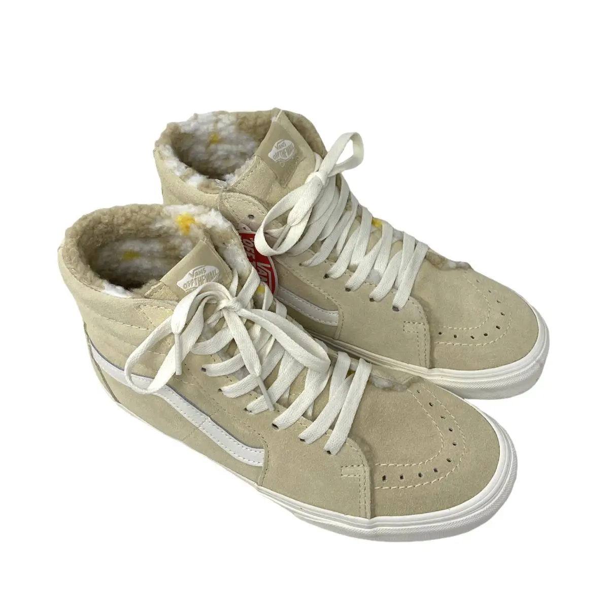 Vans shoes - VANS Sk8-Hi Cozy Hug Biscotti - VN0A7Q5NBVV - Beige 1