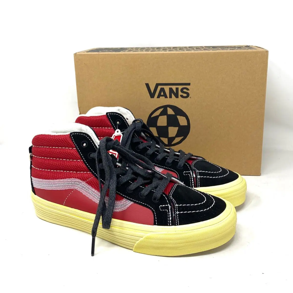 Vans shoes - VANS Sk8-Hi Notchback Split VR3 - VN0A5FBH458 - Red 0