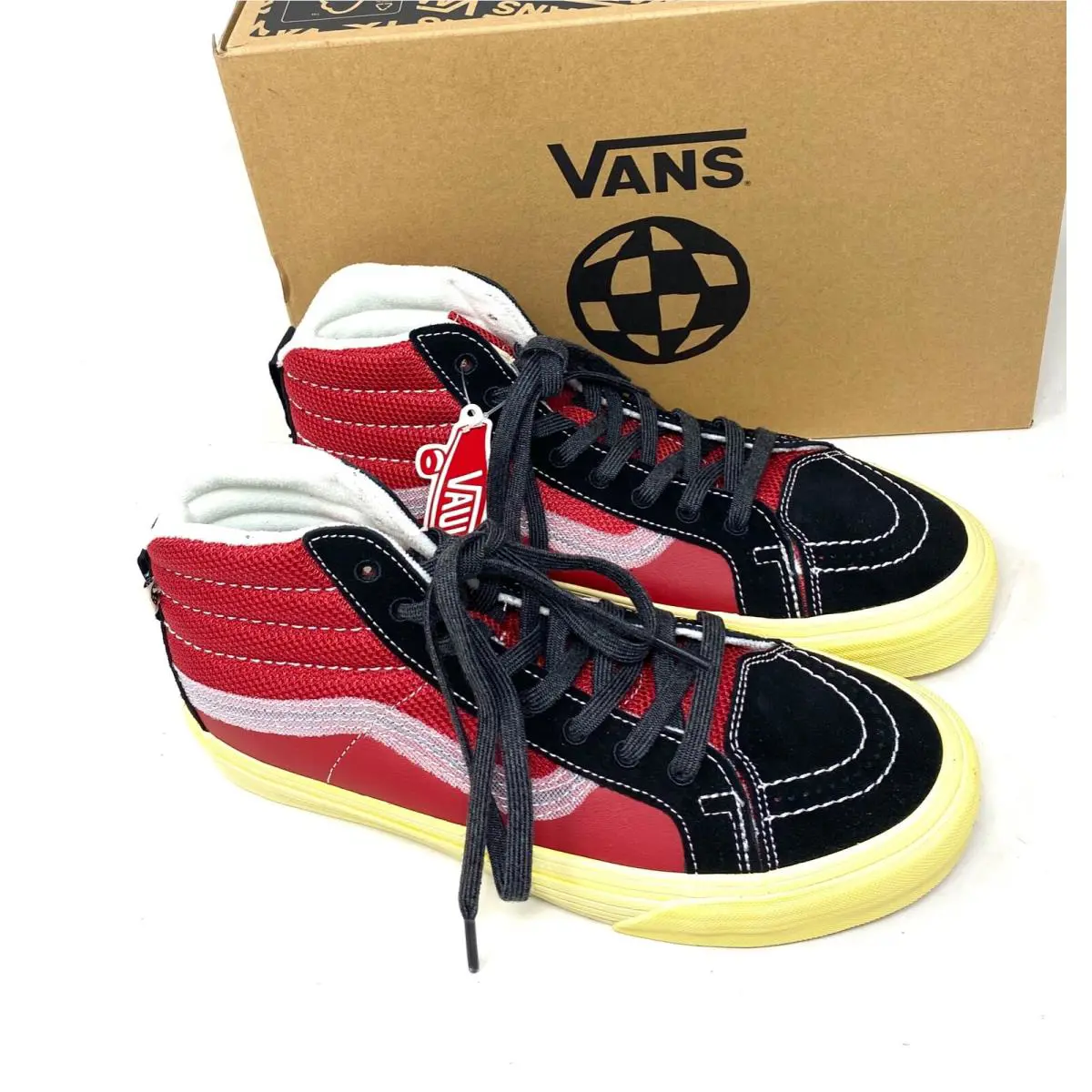 Vans shoes - VANS Sk8-Hi Notchback Split VR3 - VN0A5FBH458 - Red 5