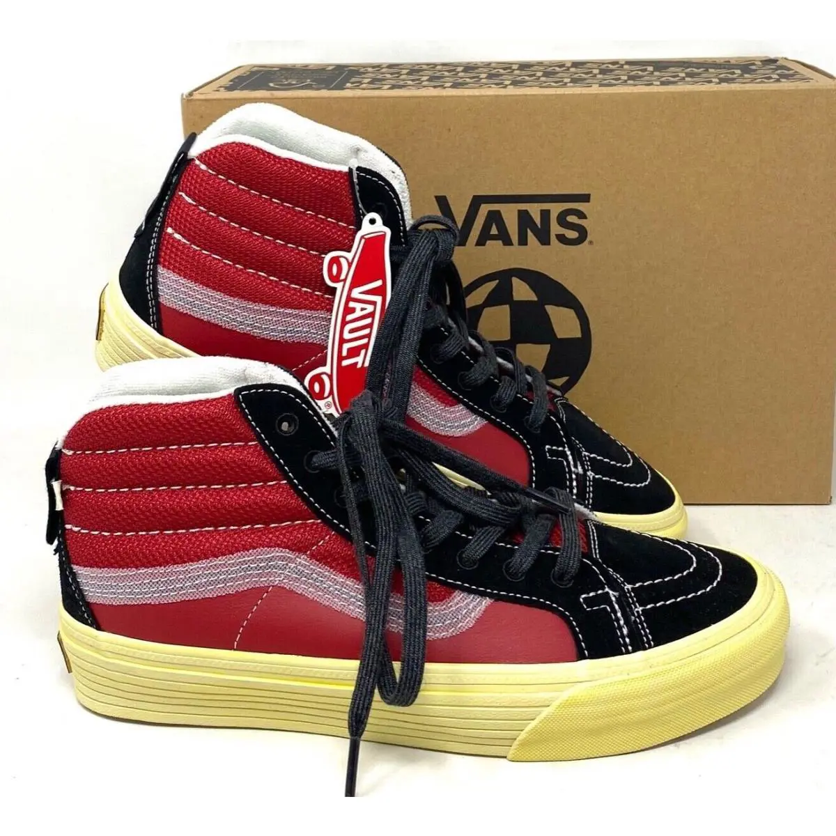 Vans shoes - VANS Sk8-Hi Notchback Split VR3 - VN0A5FBH458 - Red 8