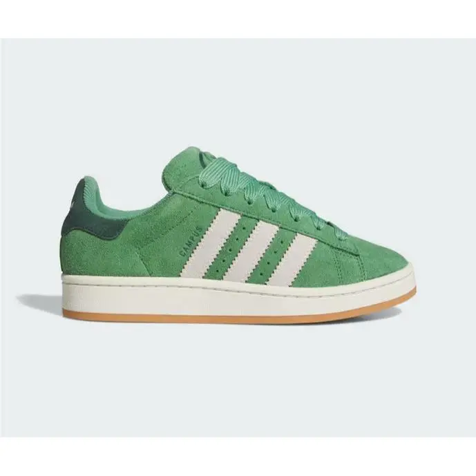 Adidas Women`s Campus 00s Sneakers Suede Green Gum Grey Size 9 JR0104