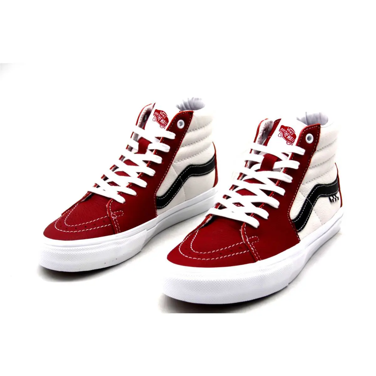 Vans Skate Sk8-Hi Sport Leather Chilli Pepper/white VN0A5FCC82E Unisex Shoe - Chilli Pepper/White