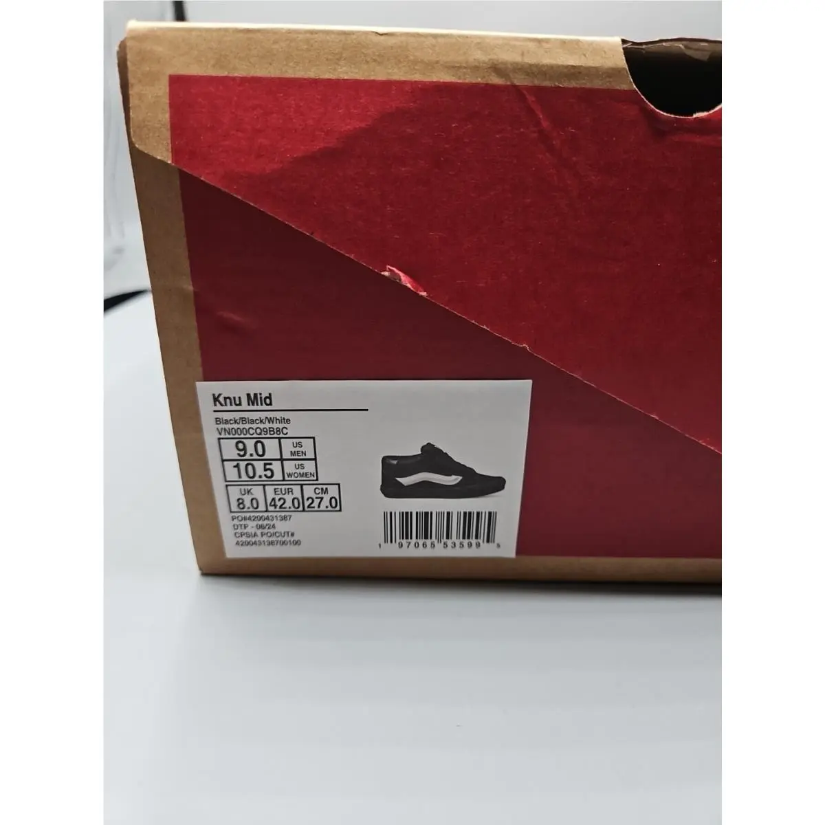 Vans shoes - VANS Knu Skool - Knu Skool - VN000CQ9B8C - Black 7