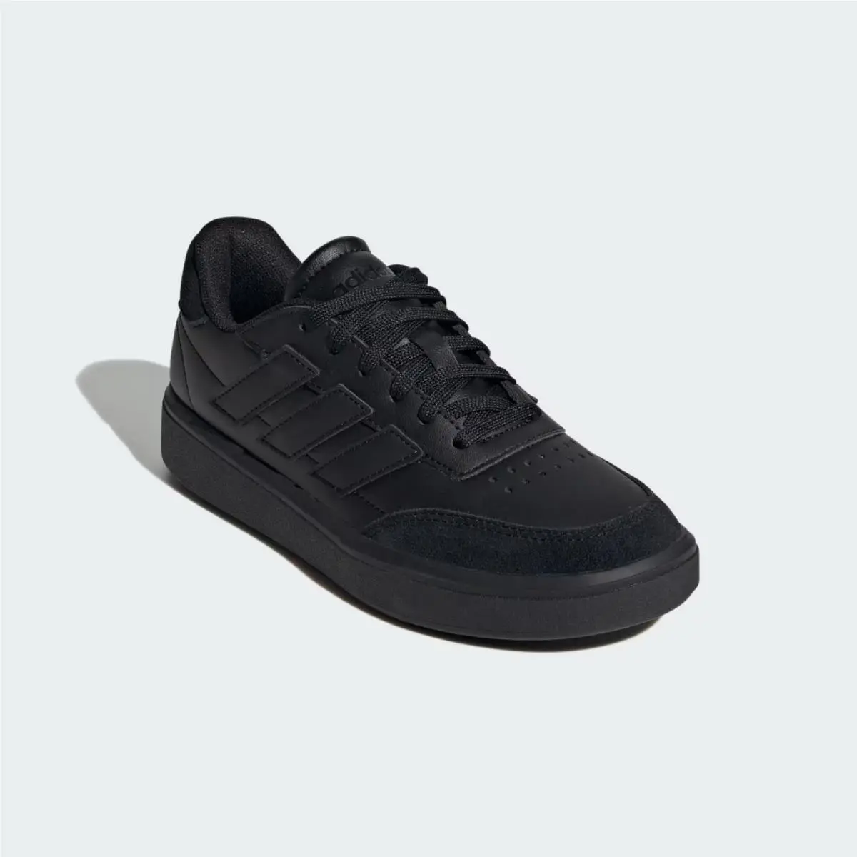Adidas Courtblock ID6502 Sneakers Kids US 5.5 Black Low Top Comfort Shoes VER212