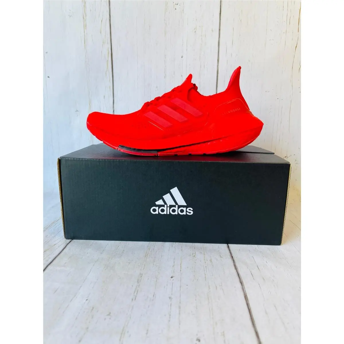 Big Kids` Adidas Ultraboost 21 Running Shoes Vivid Red/vivid Red/black G57466 62