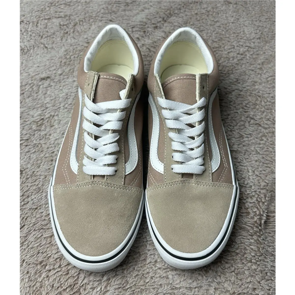 Vans shoes - Old Skool Color Theory Warm Taupe - VN000D6WE2V - Warm Taupe, White 10