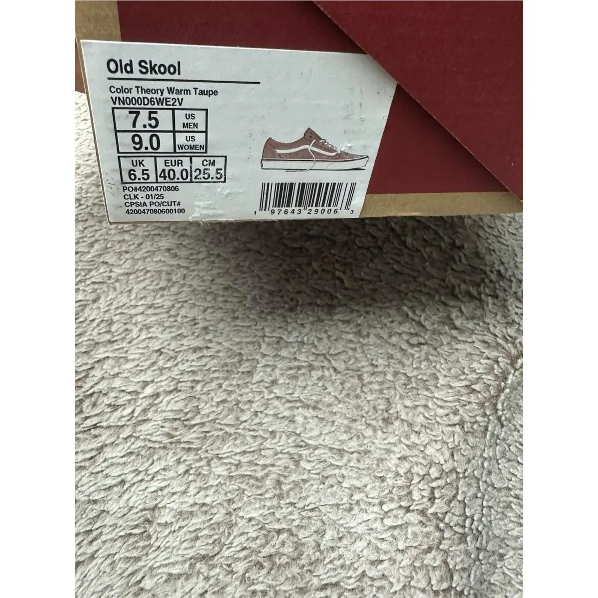 Vans shoes - Old Skool Color Theory Warm Taupe - VN000D6WE2V - Warm Taupe, White 11