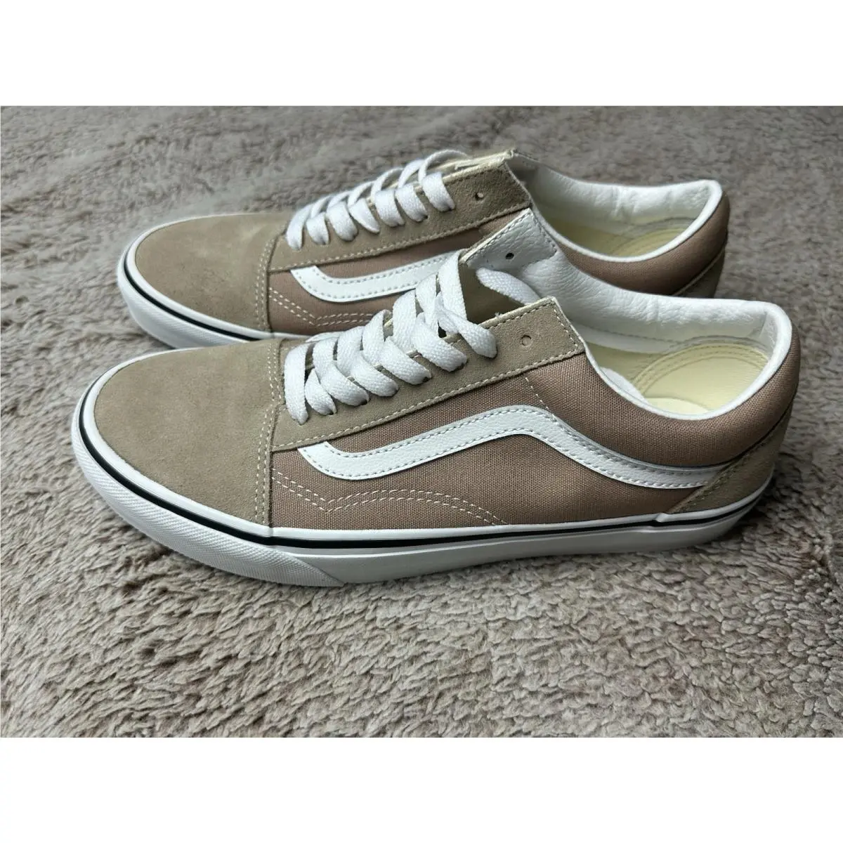 Vans shoes - Old Skool Color Theory Warm Taupe - VN000D6WE2V - Warm Taupe, White 3