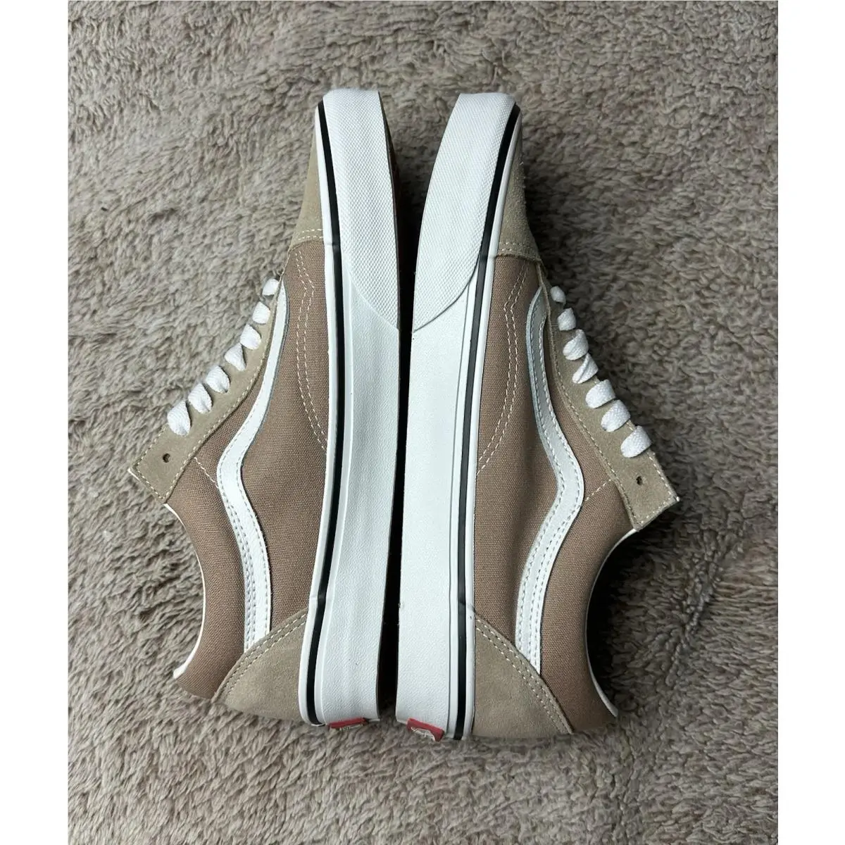 Vans shoes - Old Skool Color Theory Warm Taupe - VN000D6WE2V - Warm Taupe, White 7