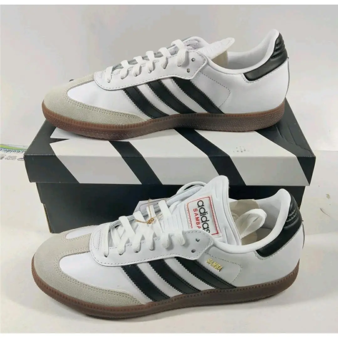 Adidas Samba Unisex Mens Size 9 Womens 10 Indoor Shoes White Black - IH6001