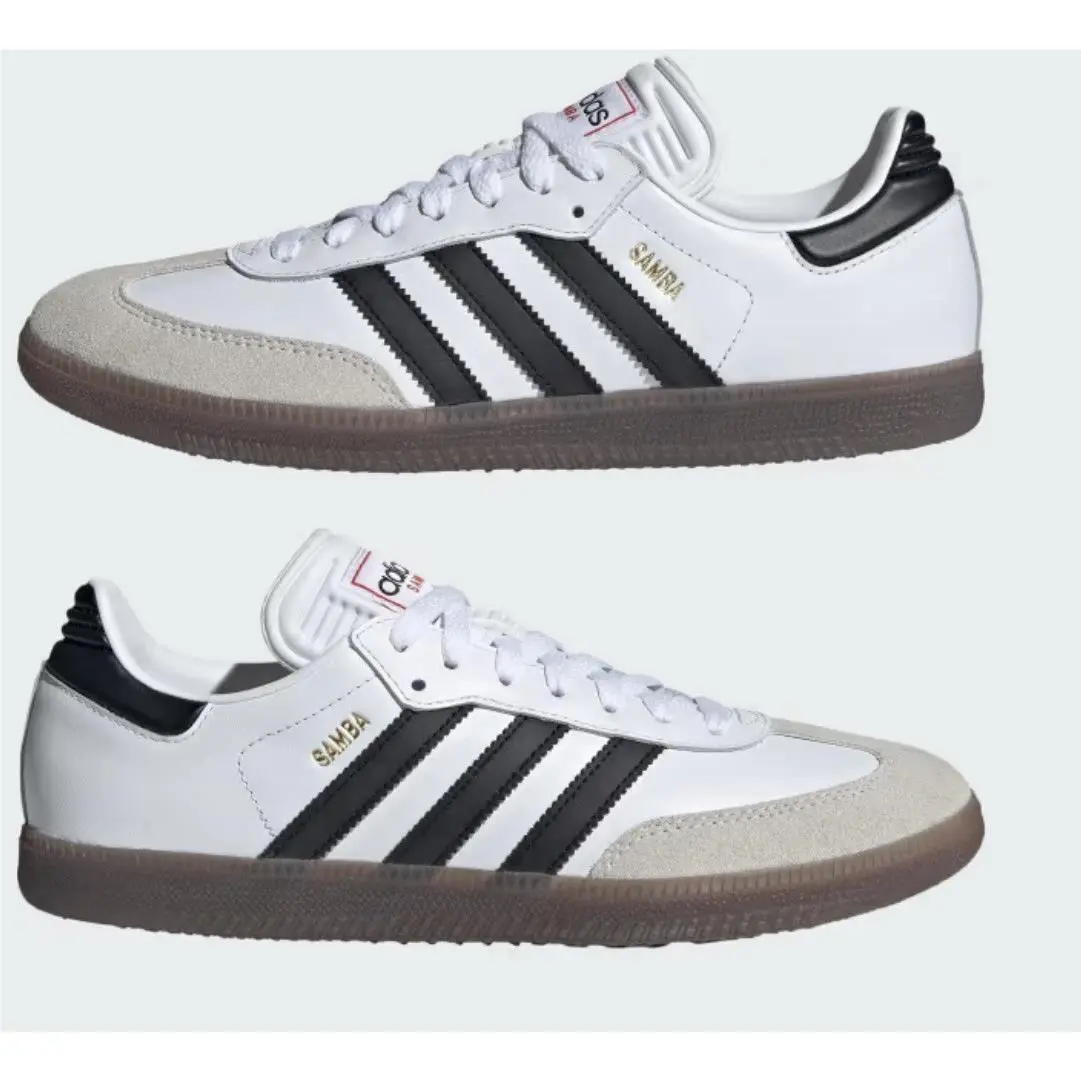 Adidas Samba Men’s Size 9 Indoor Soccer Shoes White Black Gum IH6001 Women’s 10