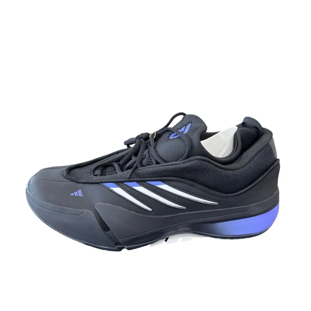 Adidas Dame 9 Basketball Shoes Men`s JI1938 Core Black White Cobalt Blue SZ 12.5
