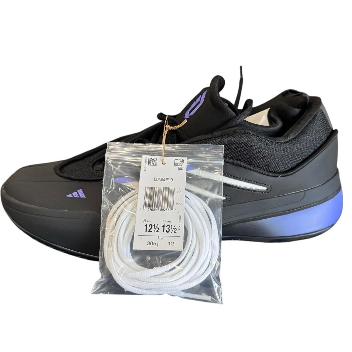 Adidas shoes - adidas Dame 9 - Dame - JI1938 - Black (UPC: 197609892577) 5