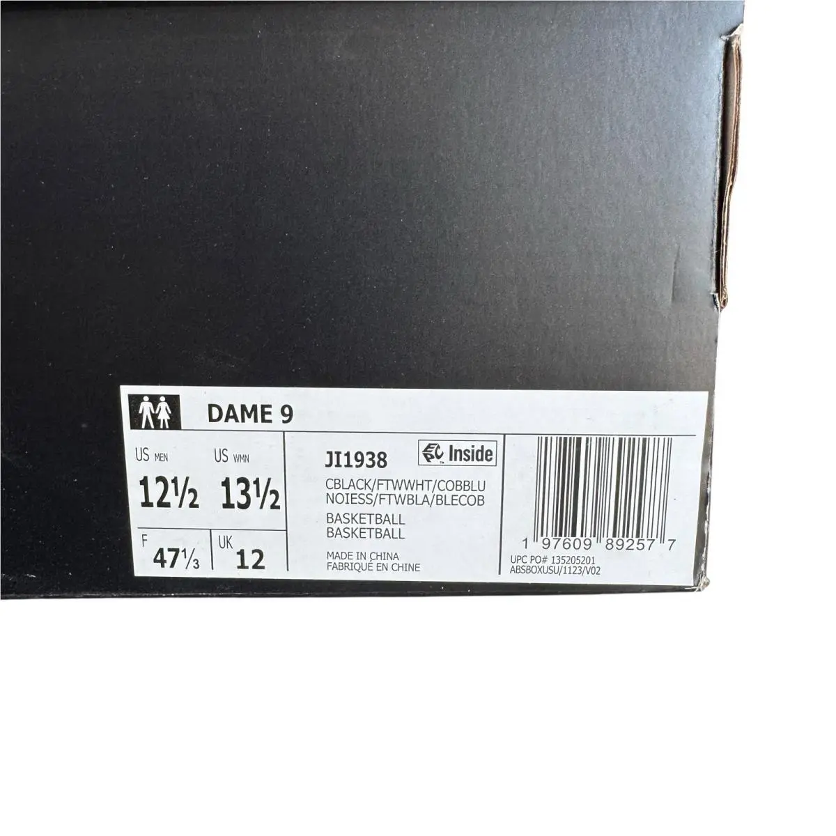 Adidas shoes - adidas Dame 9 - Dame - JI1938 - Black (UPC: 197609892577) 8