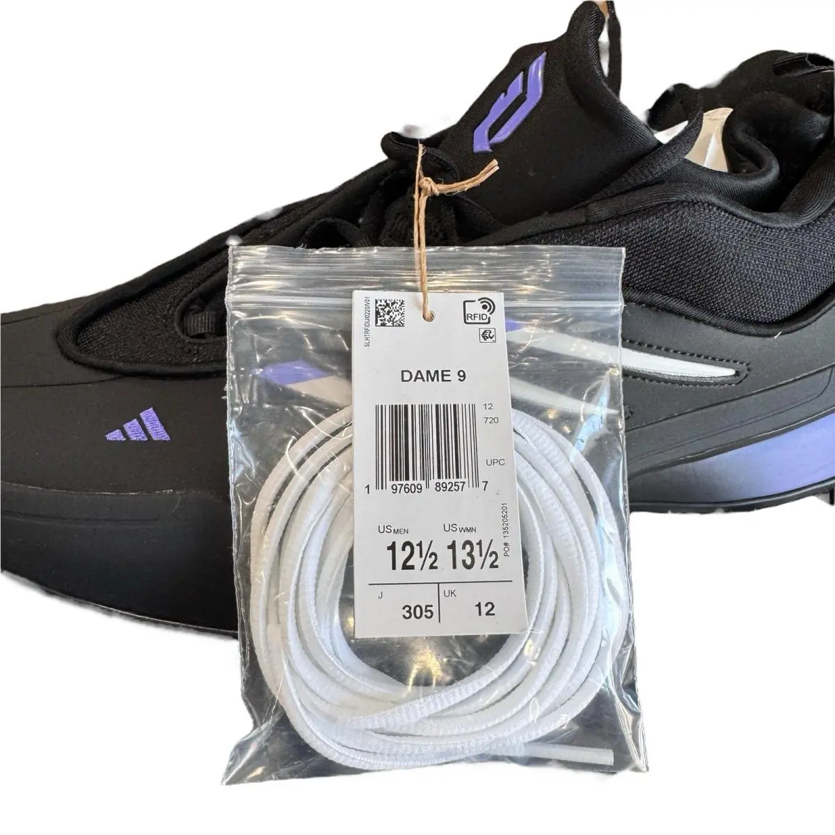 Adidas shoes - adidas Dame 9 - Dame - JI1938 - Black (UPC: 197609892577) 6