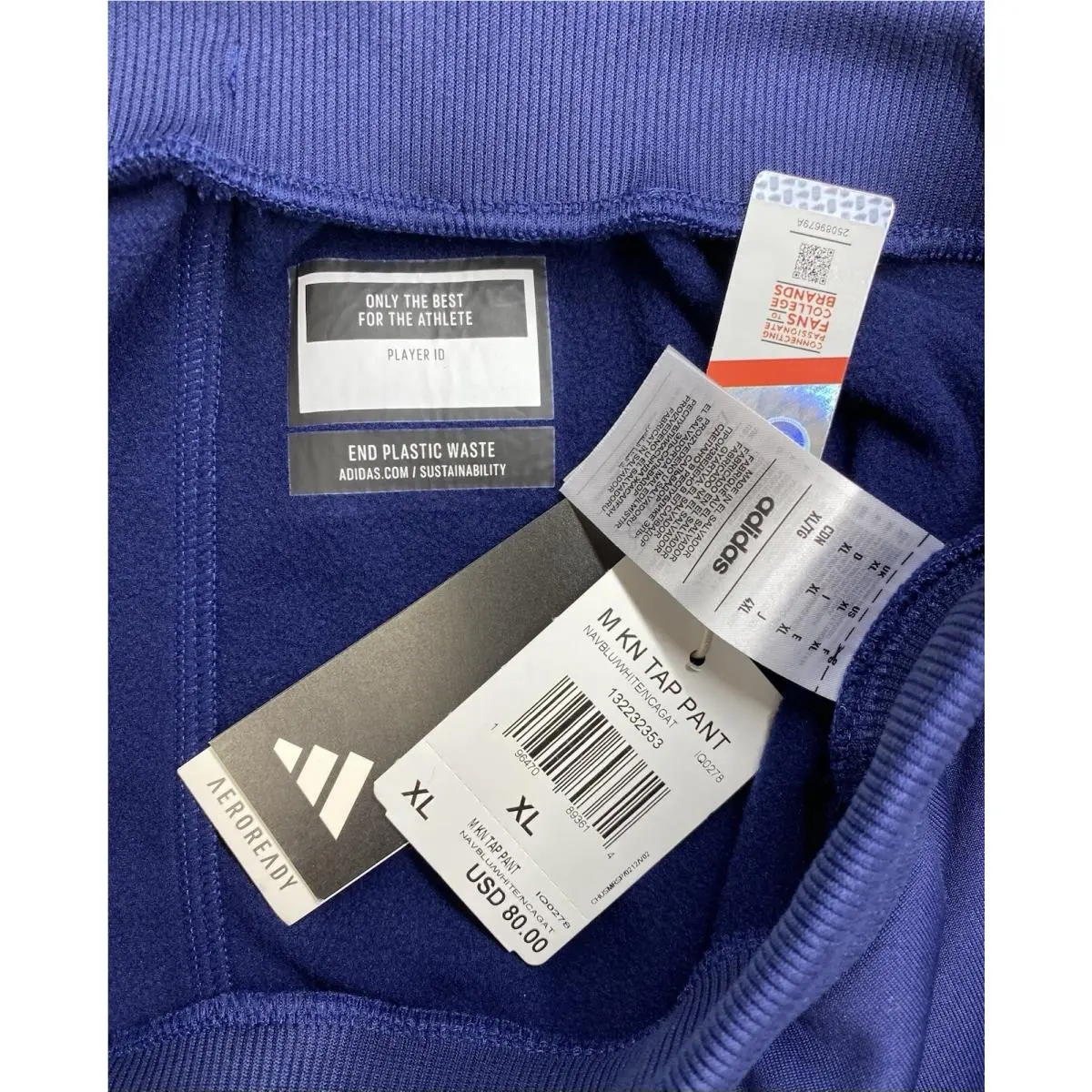 Adidas clothing - Adidas Aeroready GT Tapered Pants - IQ0278 - Blue 2