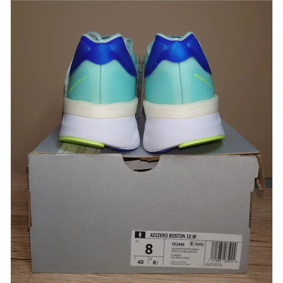 Adidas shoes - adidas adizero boston - adizero boston - FZ2496 - Mint (UPC: 191985265024) 8