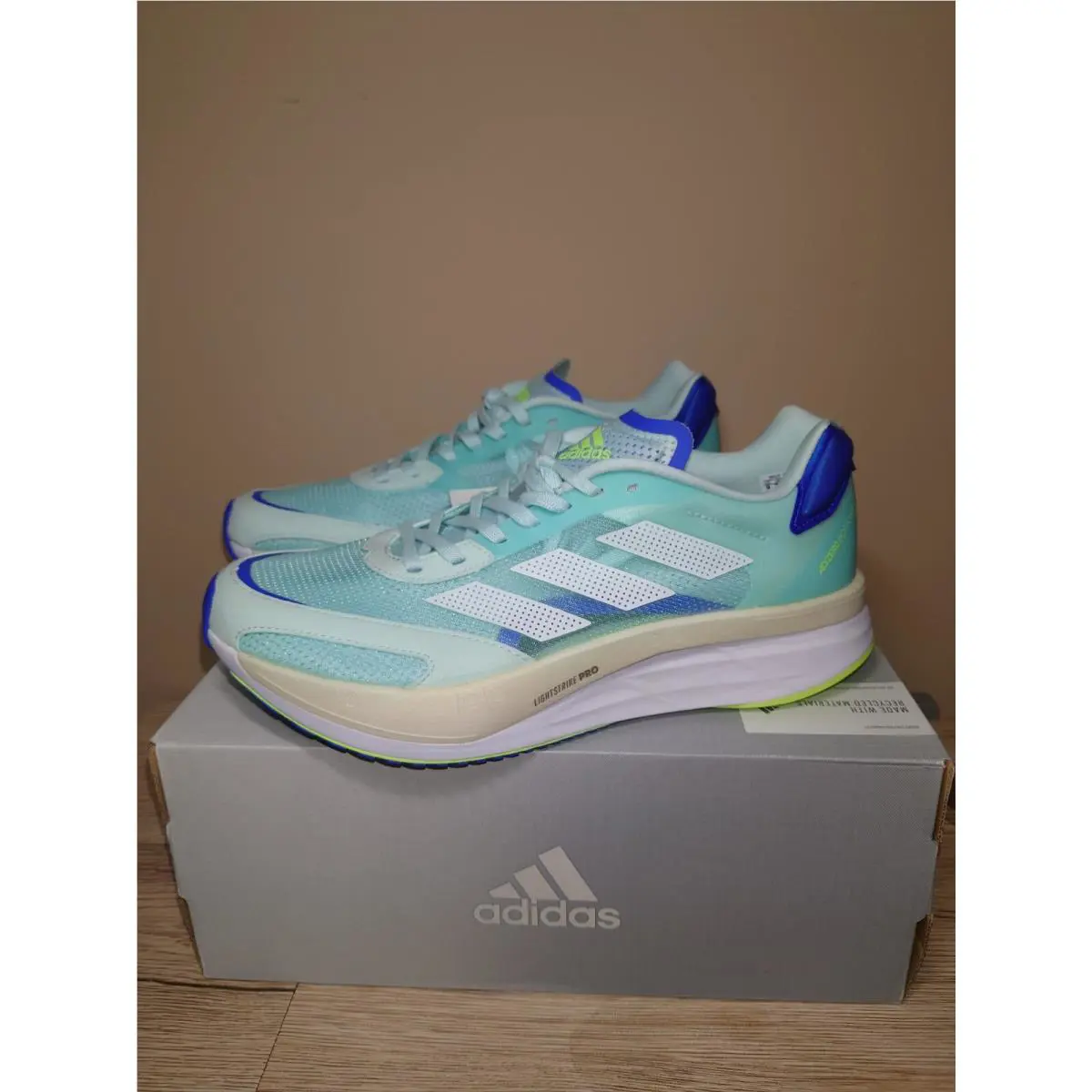 Adidas shoes - adidas adizero boston - adizero boston - FZ2496 - Mint (UPC: 191985265024) 0