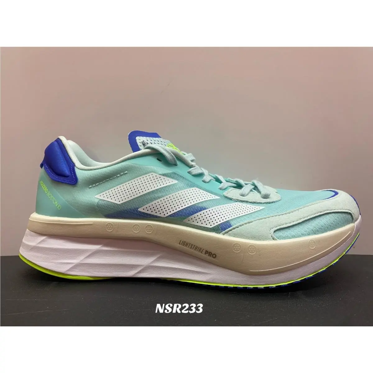 Women`s Adizero Boston 10 `halo Mint` FZ2496 Running Size US 8 by Adidas