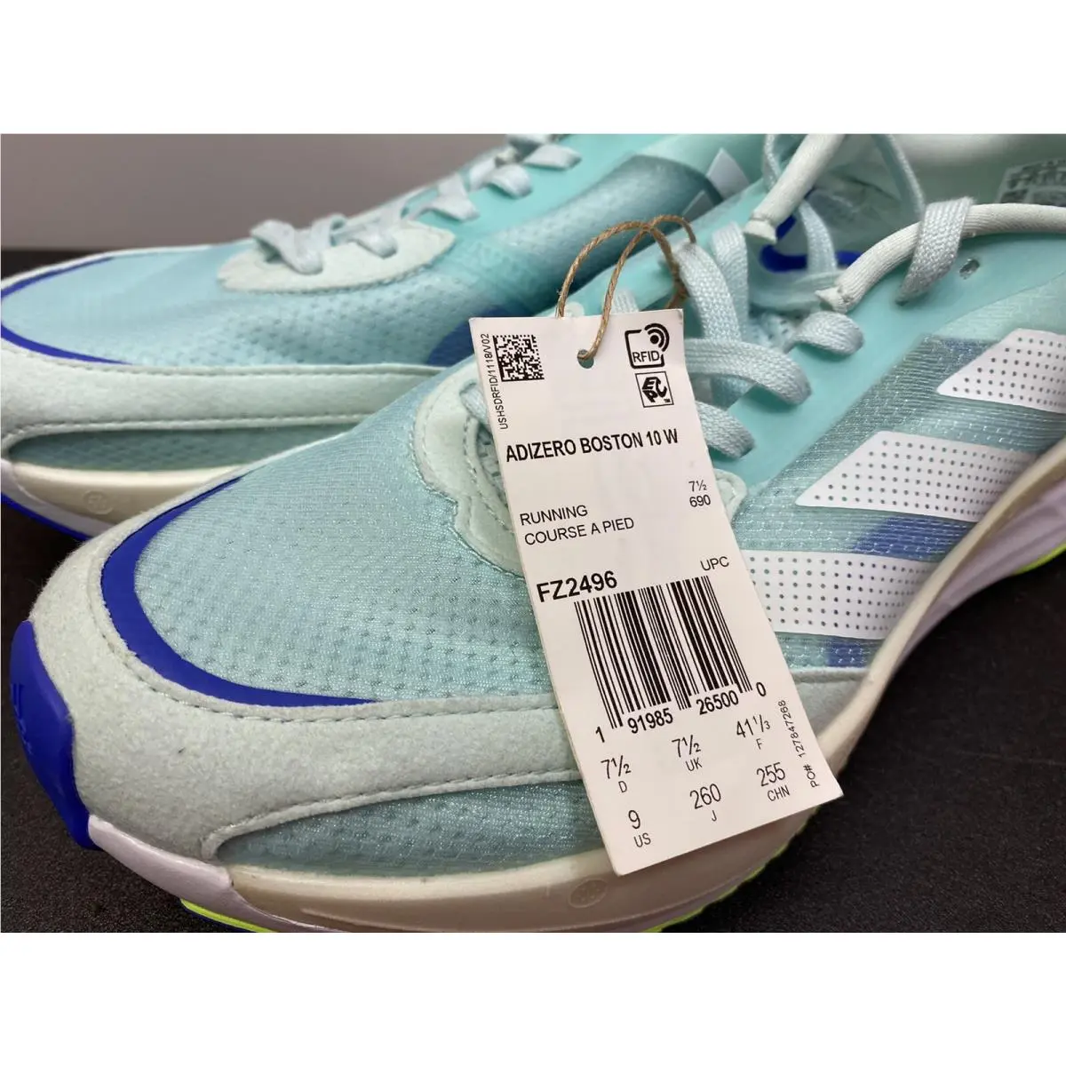 Adidas shoes - adidas adizero boston - adizero boston - FZ2496 - Mint (UPC: 191985265024) 5