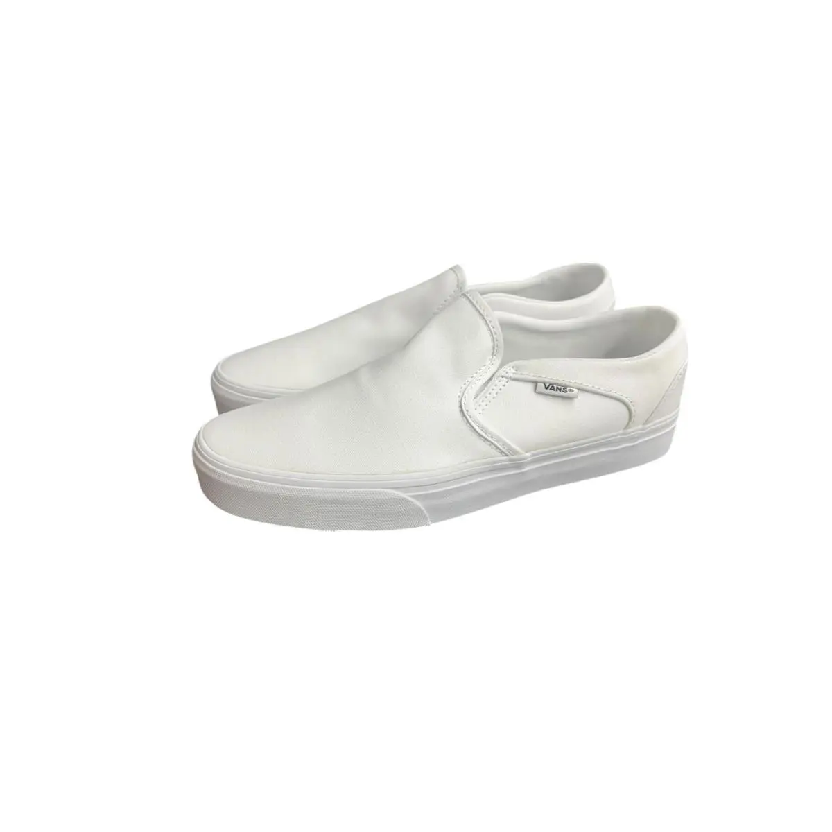 Vans Women`s Asher Slip-on Sneakers True White/true White 8 - True White
