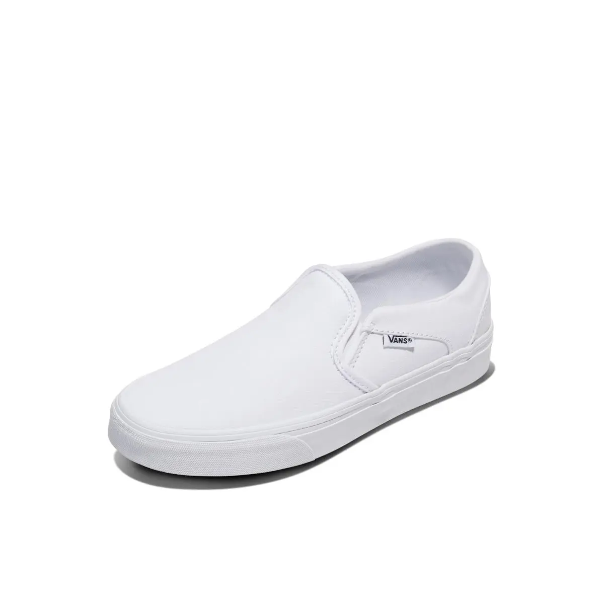 Vans Women`s Asher Slip-on Sneakers True White/true White 8 - True White