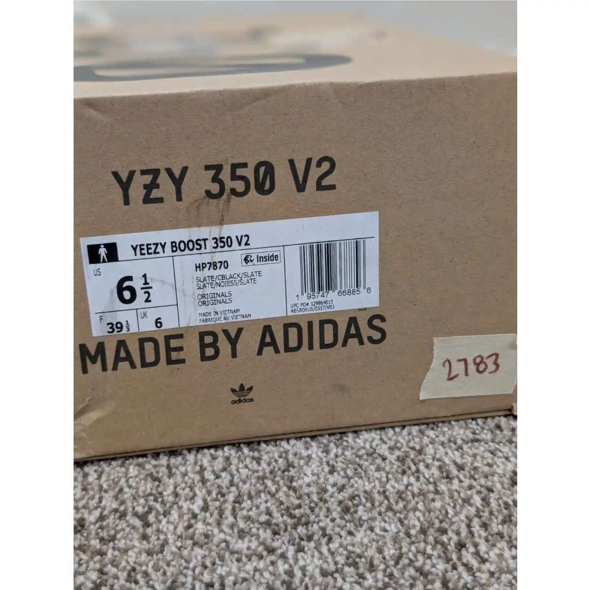 Adidas shoes - adidas Yeezy Boost 350 V2 - HP7870 - Beige (UPC: 0195747668856) 8