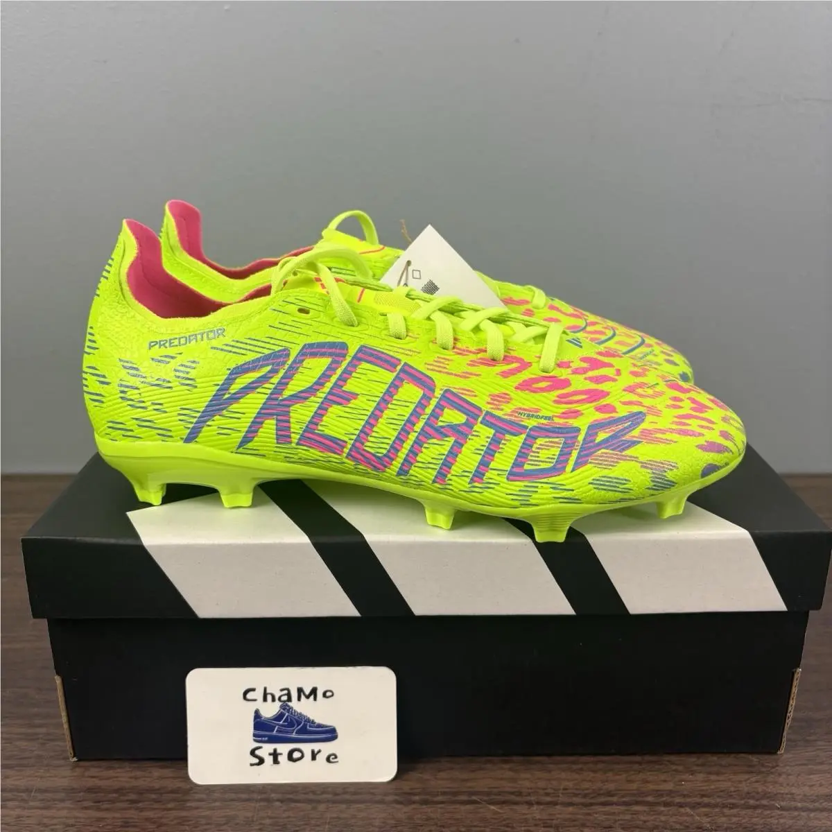 Adidas Predator 24 League FG Cleats Neon Green JH6471 Men’s Sz 10