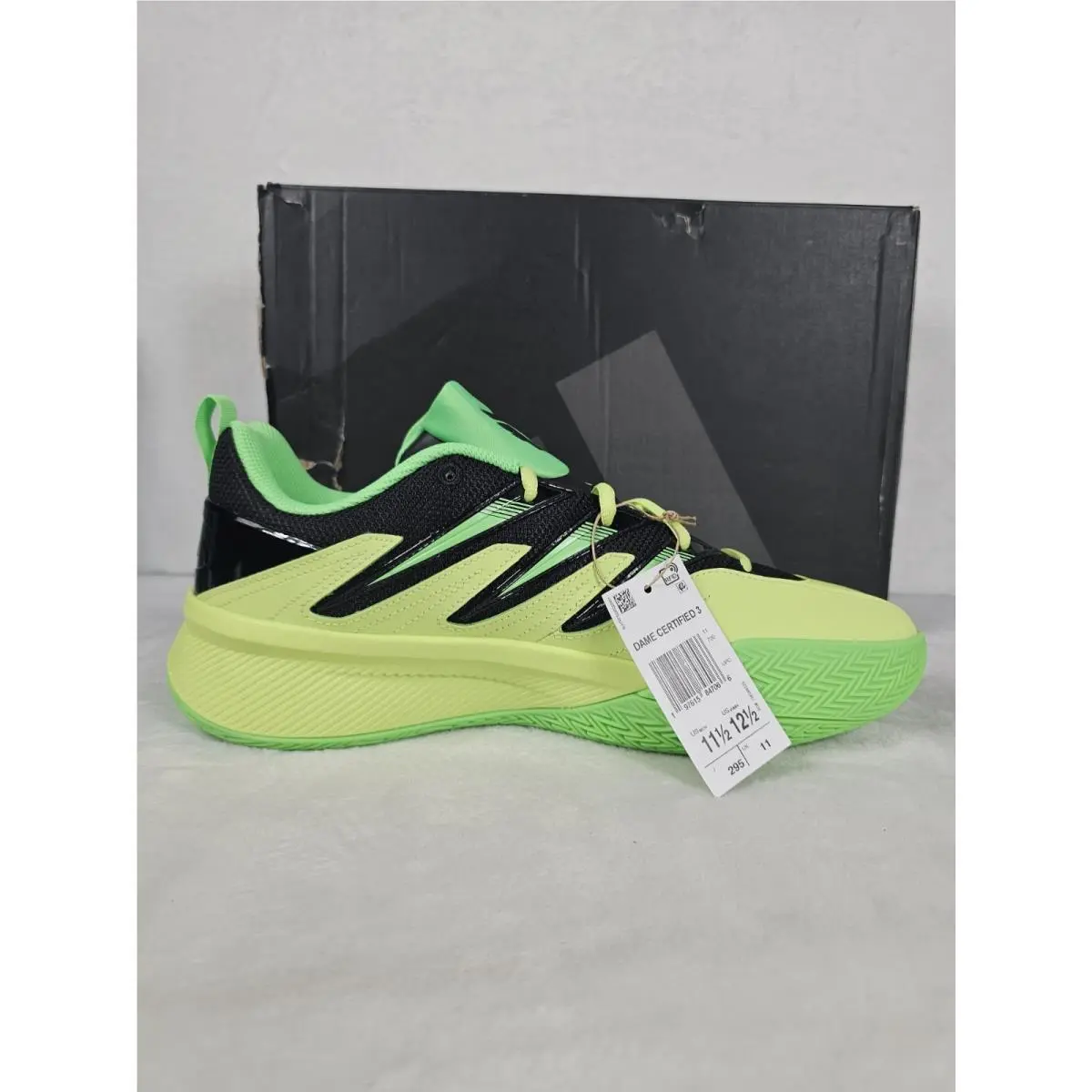 Adidas shoes - adidas Dame Certified 3 - Dame Certified - JI1542 - Green, Manufacturer: Pulse Lime/Core Black/Screaming Green 1