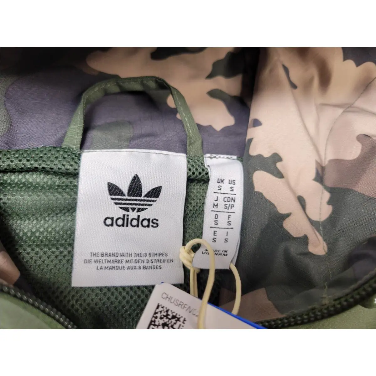 Adidas clothing - Adidas Camo Windbreaker - Camo Windbreaker - IU4685 - Green Black Brown 9