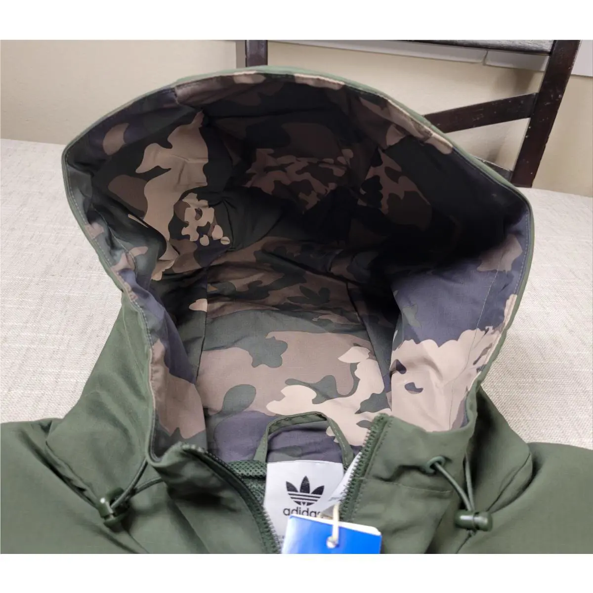 Adidas clothing - Adidas Camo Windbreaker - Camo Windbreaker - IU4685 - Green Black Brown 4