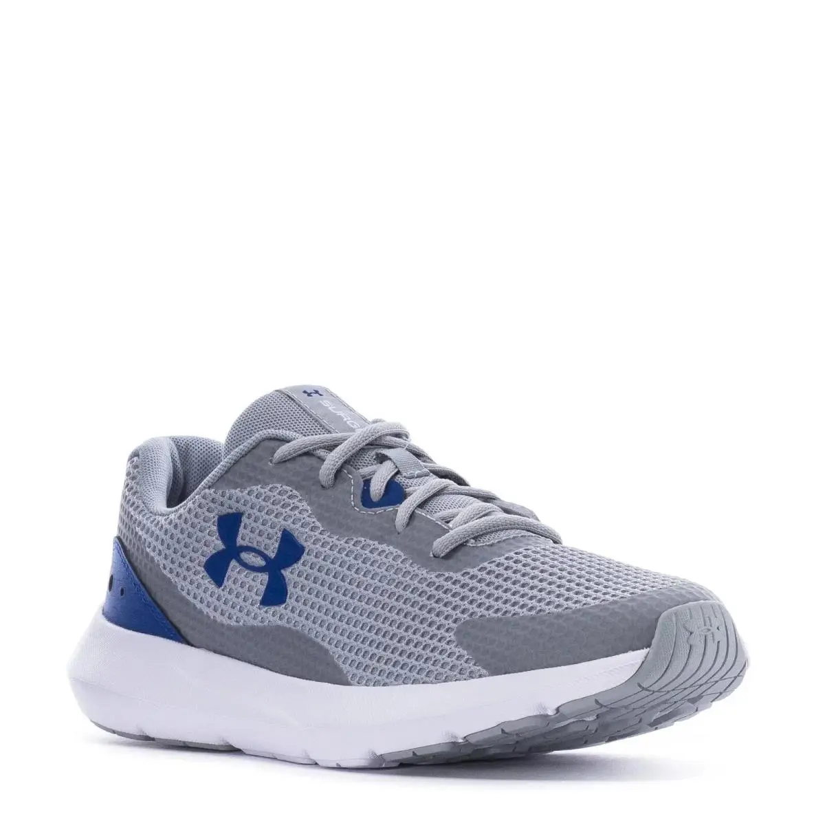 Under Armour UA Surge 3 Men`s Shoes - 3024883-105 - Gray/white/royal Shoes - Gray