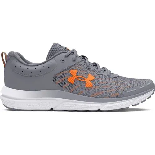 Under Armour UA Charged Assert 10 Running Shoes - Gray Orange - Sz 9 4E - Gray & Orange
