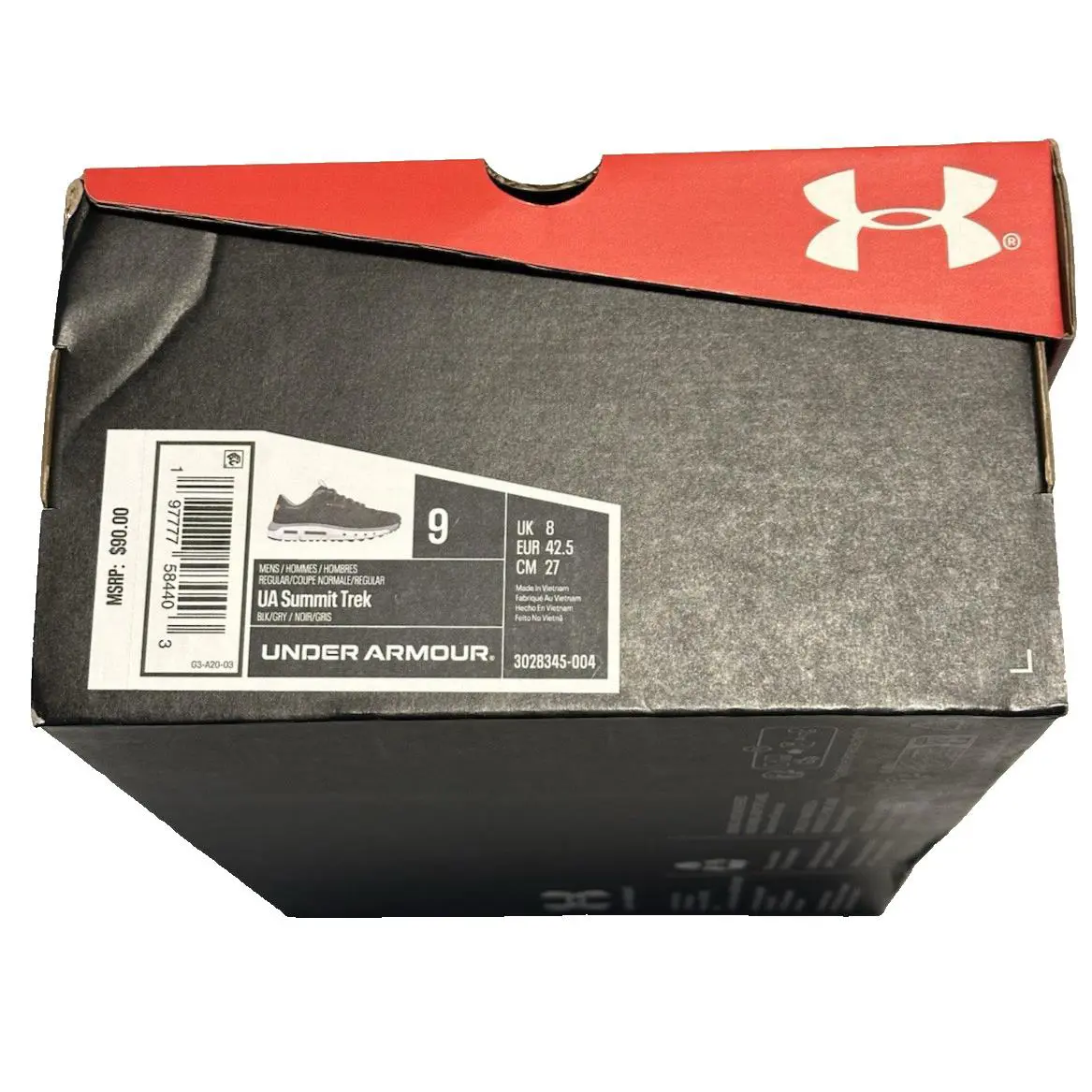 Under Armour shoes - Summit Trek - Summit Trek - Black, Manufacturer: Black / Steel / Team Orange 11