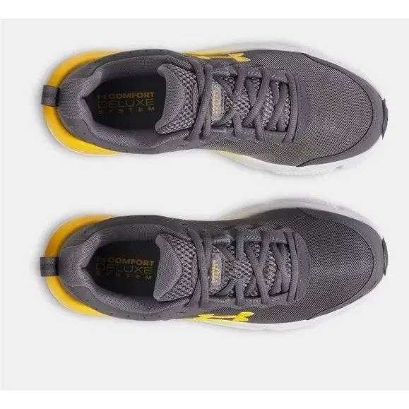 Under Armour shoes - Under Armour Charged Assert 10 - 3026175-025 - Gray & Yellow 2