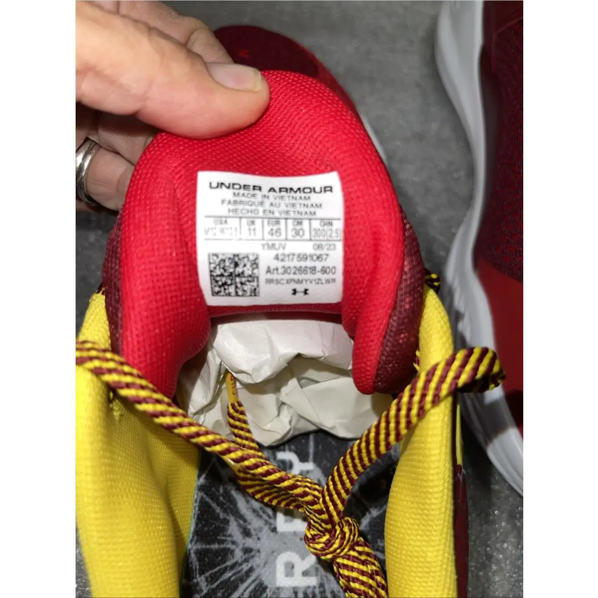 Under Armour shoes - Under Armour Bruce Lee Curry 11 Fire - Red (UPC: 0196884538057) 6
