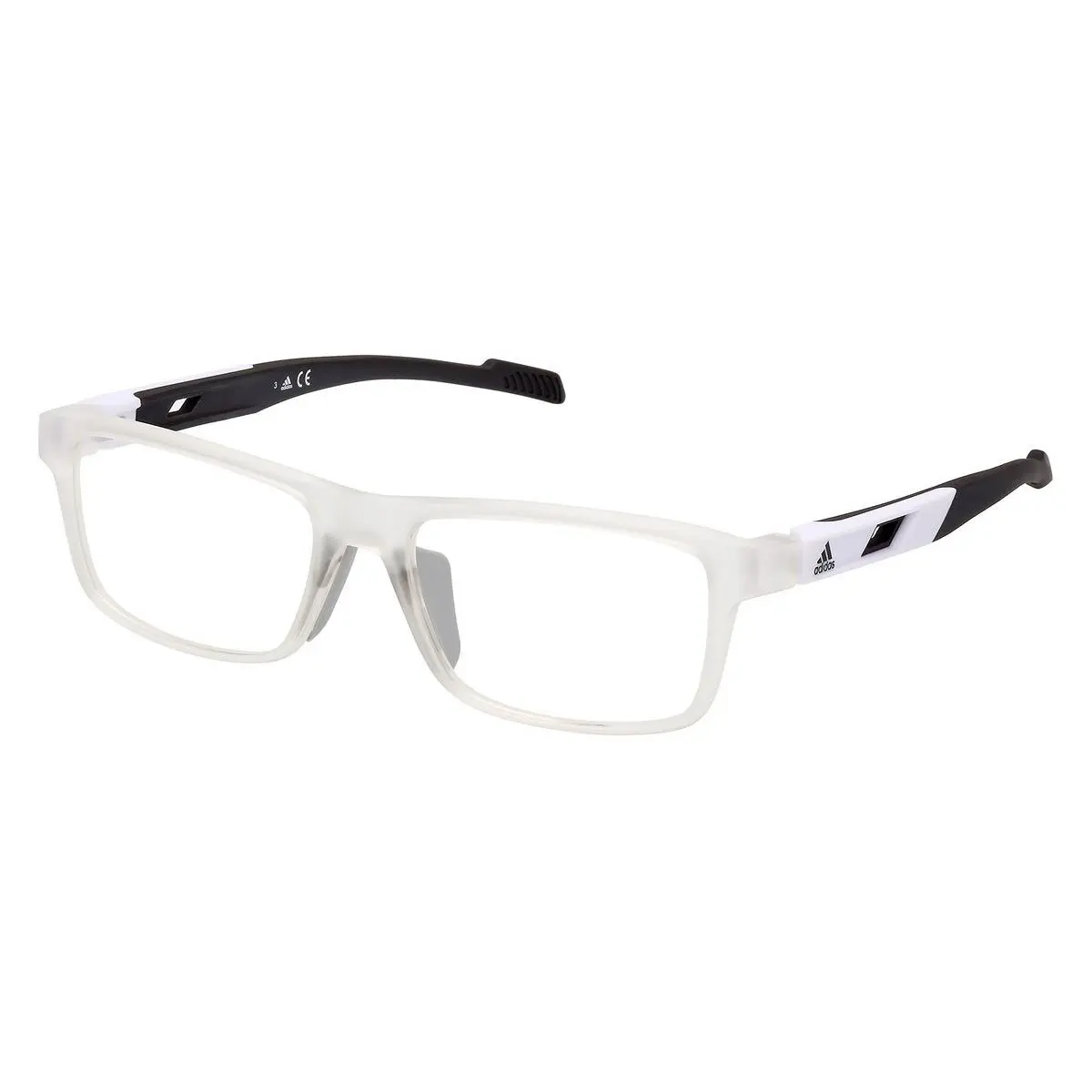 Adidas SP5028-027 Eyeglasses 55mm Crystal Rectangle Injected Frame