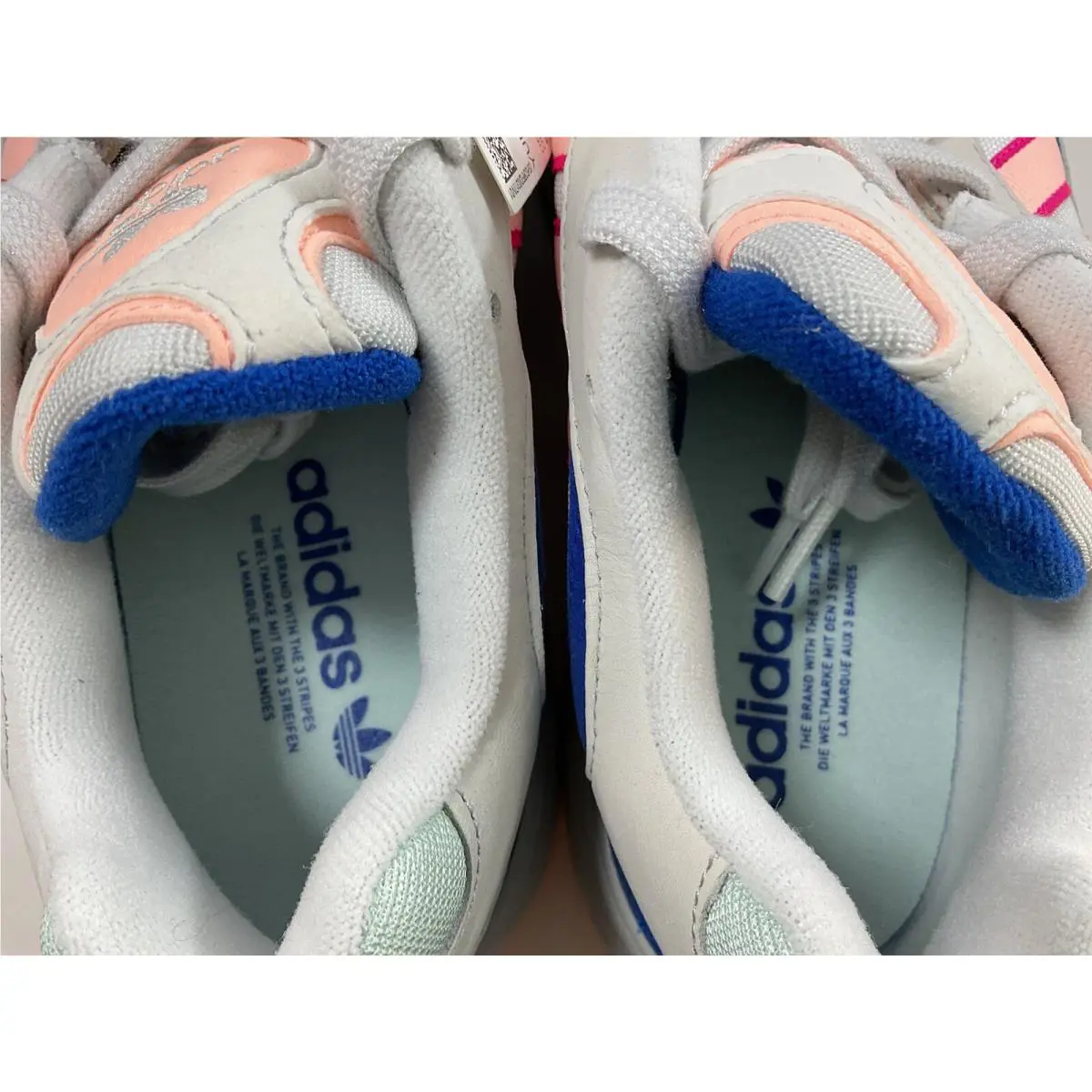 Adidas shoes - adidas Yung-1 - BD7654 - White/Blue/Pink 8