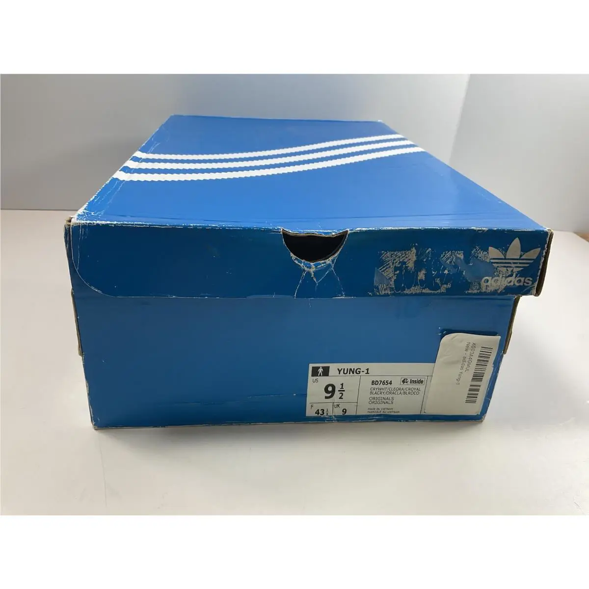 Adidas shoes - adidas Yung-1 - BD7654 - White/Blue/Pink 13