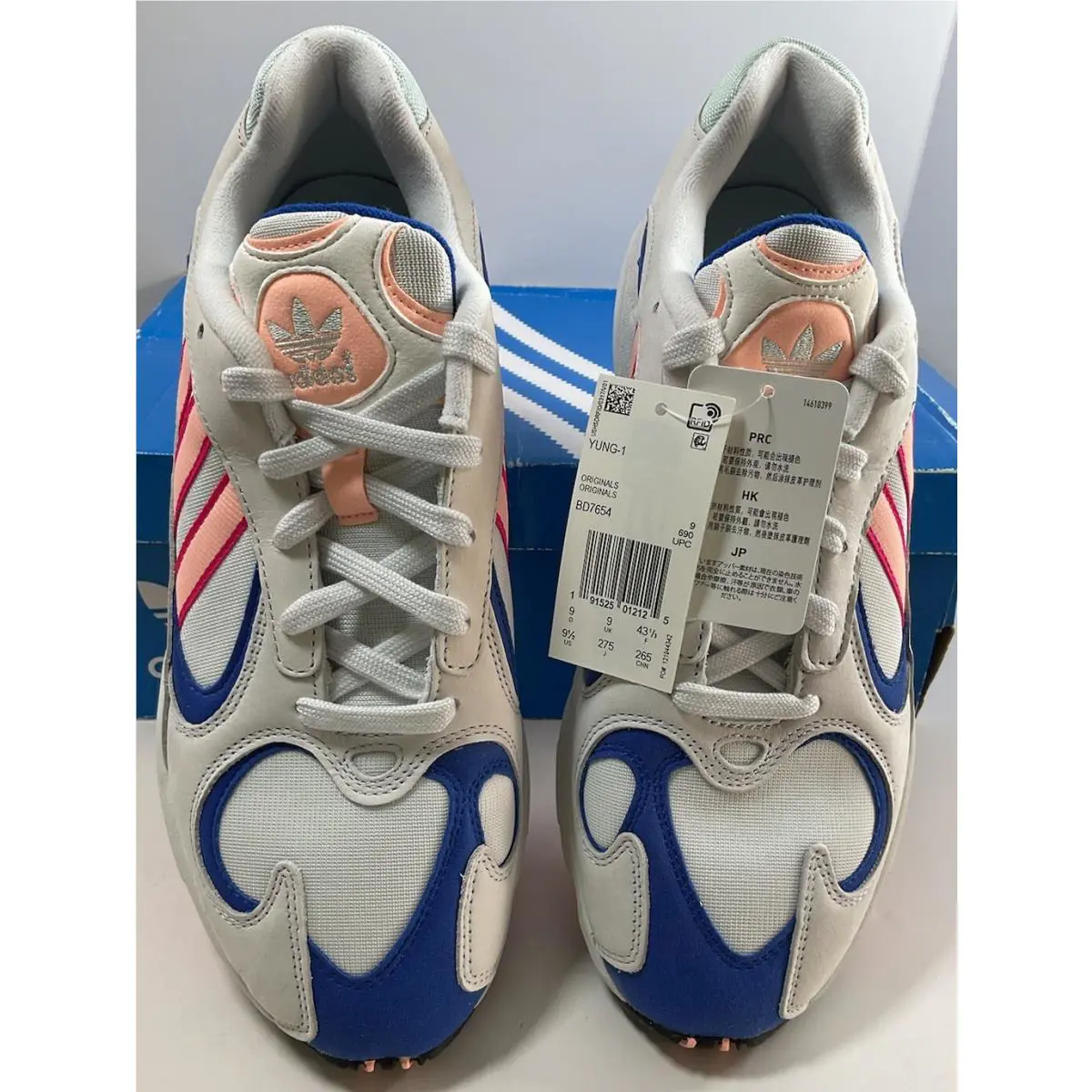 Adidas shoes - adidas Yung-1 - BD7654 - White/Blue/Pink 0