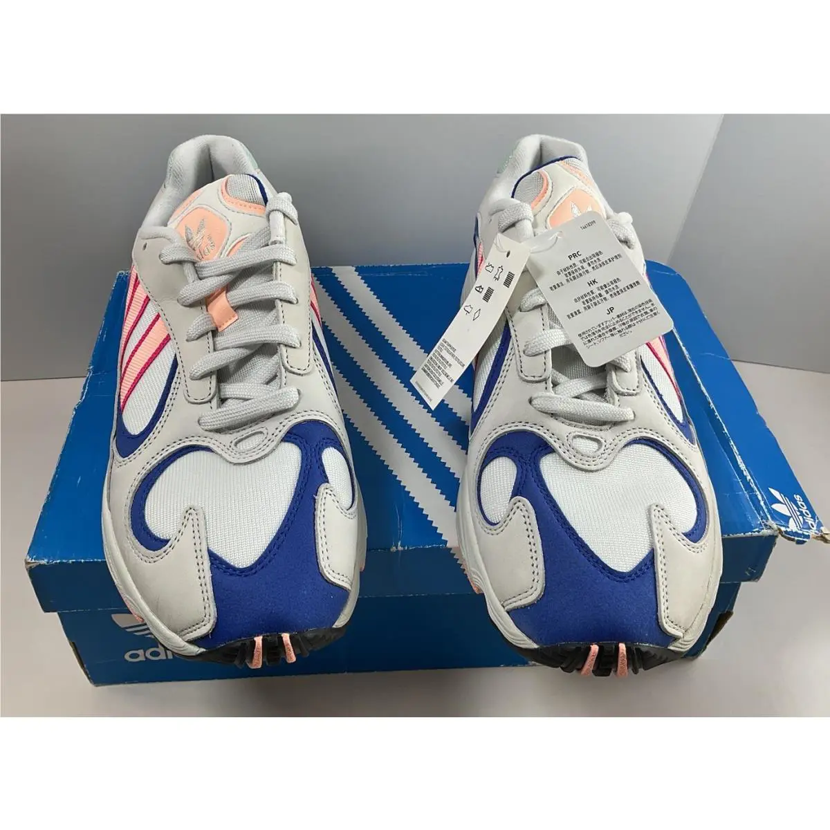 Adidas shoes - adidas Yung-1 - BD7654 - White/Blue/Pink 3