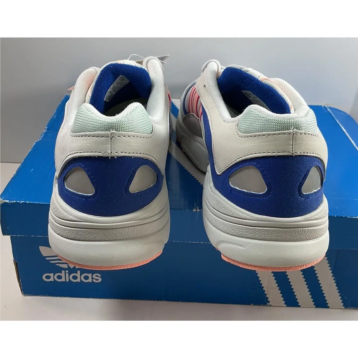 Adidas shoes - adidas Yung-1 - BD7654 - White/Blue/Pink 4