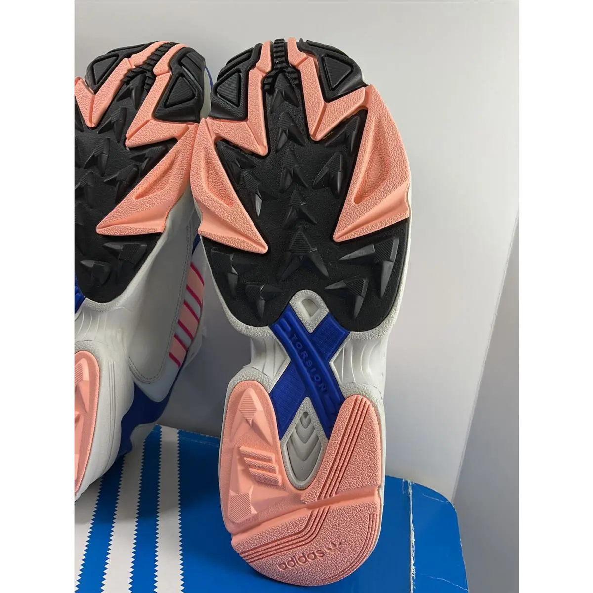 Adidas shoes - adidas Yung-1 - BD7654 - White/Blue/Pink 11
