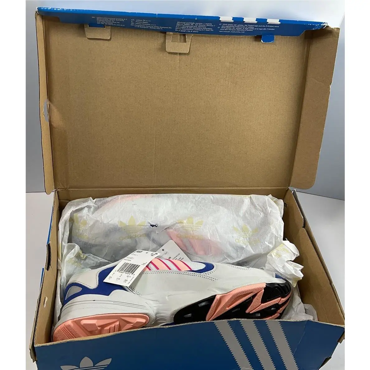 Adidas shoes - adidas Yung-1 - BD7654 - White/Blue/Pink 5