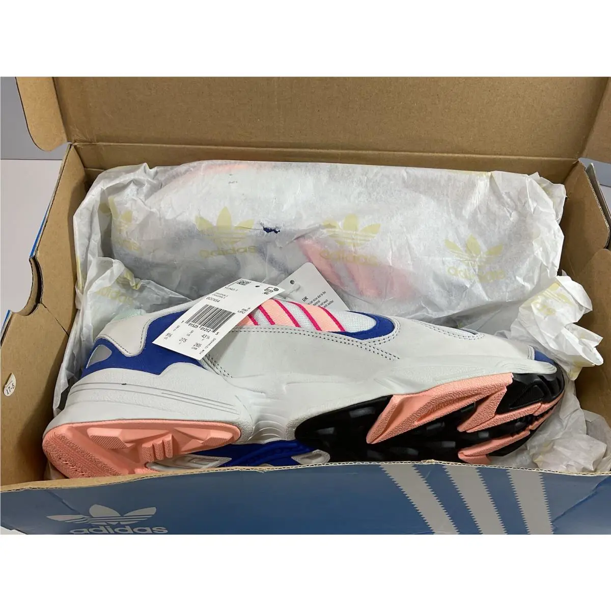 Adidas shoes - adidas Yung-1 - BD7654 - White/Blue/Pink 6